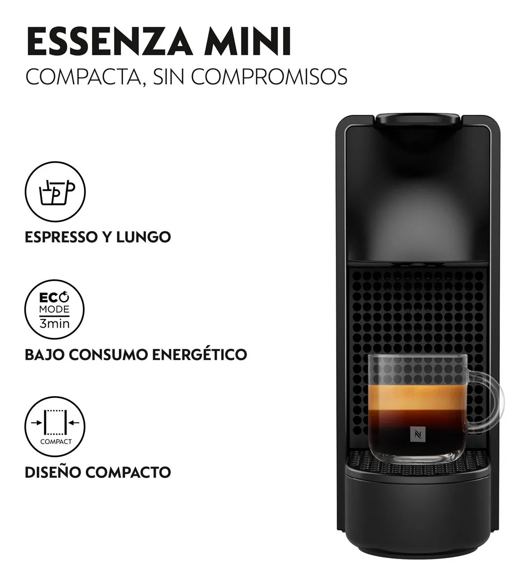Nespresso Essenza Mini EN85 Cafetera Cápsulas — Score 9/10 | ReseñaLibre