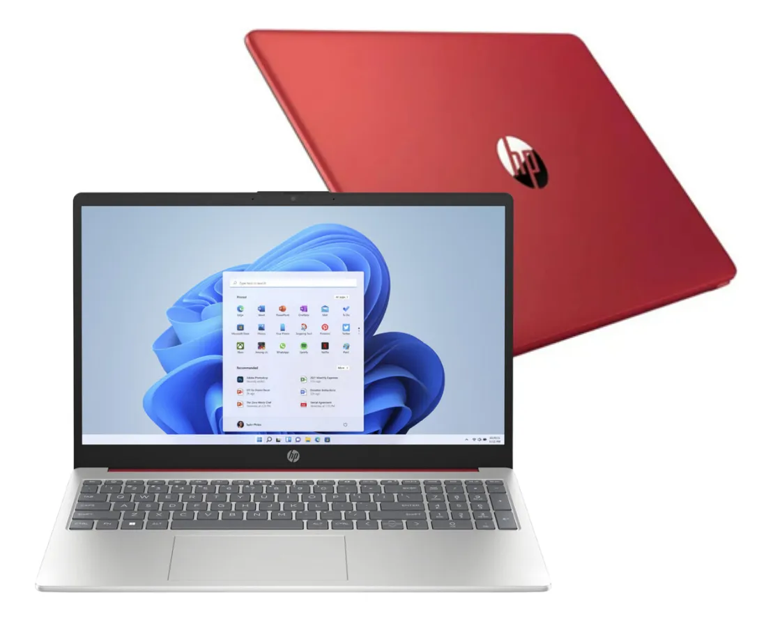 Laptop HP 15-fd0083wm 15.6 Pentium N200 4gb RAM 128gb SSD Ufs W11 Rojo