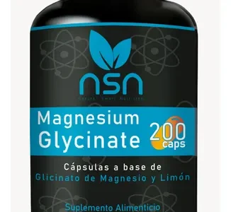 Glicinato De Magnesio Pureza Total | 1 Cápsula Diaria | 100% Quelado Máxima Biodisponibilidad | 200 Días Sin Sabor