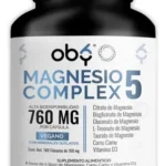 Oby Magnesio Complex 5 | Citrato, Glicinato, Treonato, Taurato, Gluconato | Sin Oxido | Minerales Quelados Polvo, Camu C... Sin Sabor