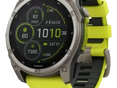 Smartwatch Garmin Fénix 8 51mm Solar Safiro Titanio Amarillo Gris Verde Lima