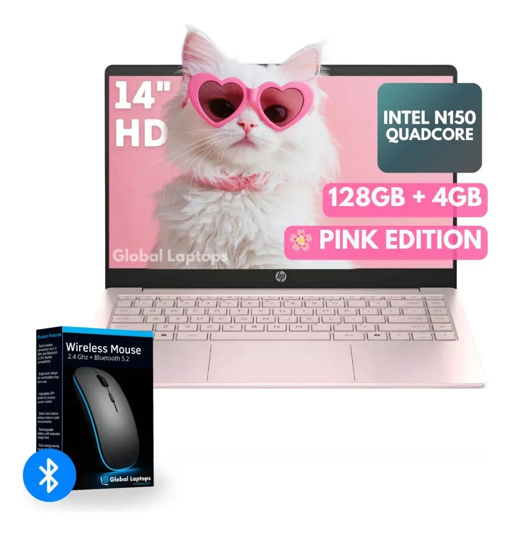 Laptop HP Pink Stream 14 Intel N150