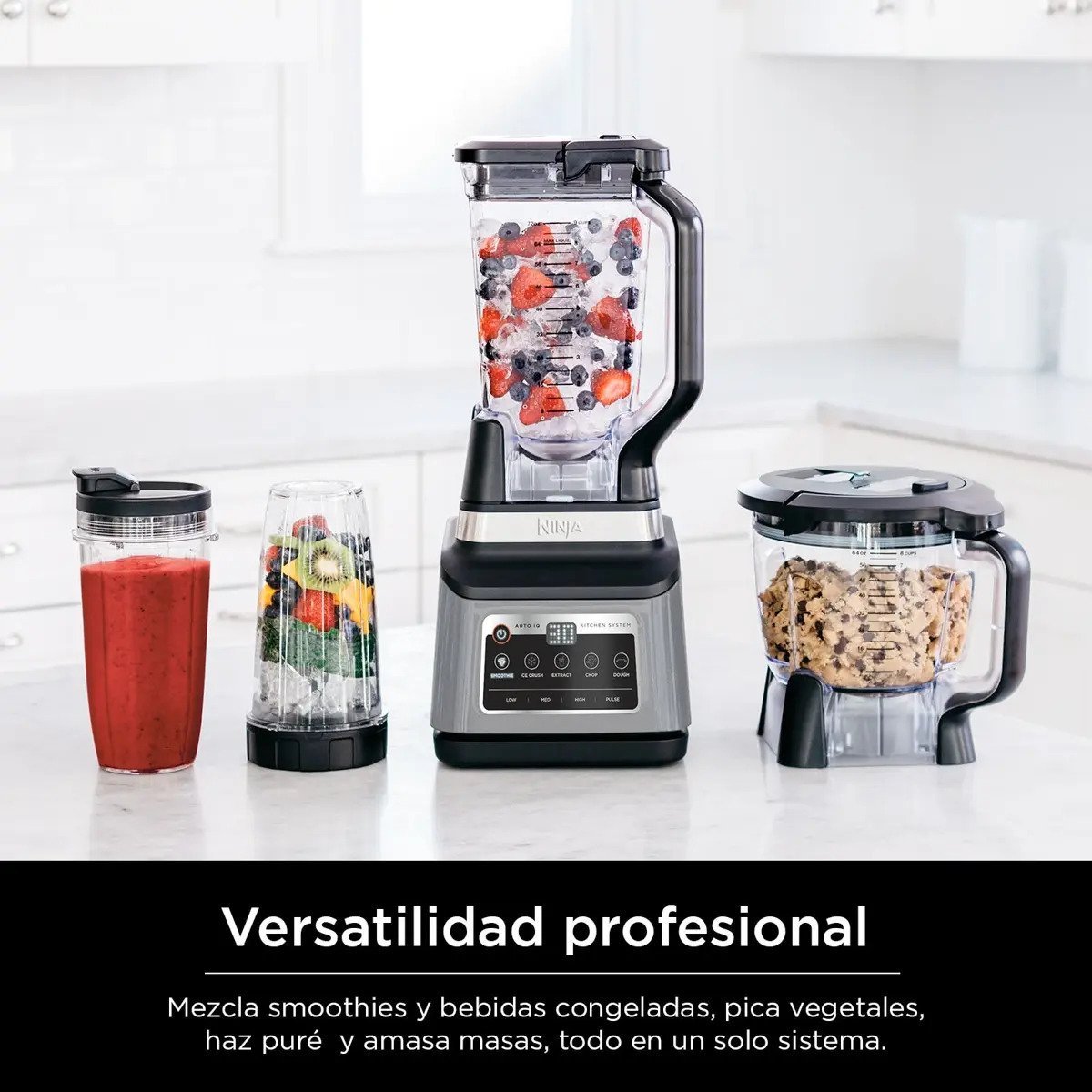 Licuadora Ninja 3 Vasos visto de lado